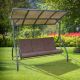7. 3-SEAT GARDEN SWING 194X120X173CM ZOSIA WITH POLYCARBONATE CANOPY