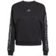 2. Women's adidas Animal Print 3-Stripes French Terry Sweatshirt Black JM1835