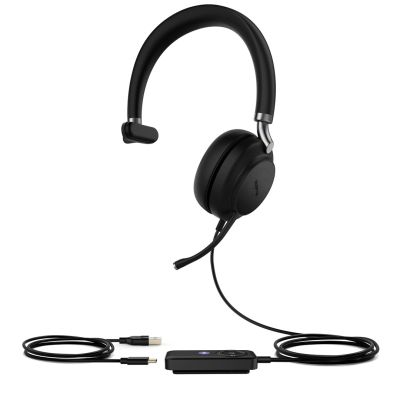 Yealink UH38 Mono Teams Headset Wired & Wireless Headband Office/Call Center Bluetooth Black