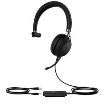 Yealink UH38 Mono Teams Headset Wired & Wireless Headband Office/Call Center Bluetooth Black