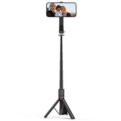 6. Tech-Protect L04S Bluetooth Selfie Stick with Tripod up to 95cm and 360 Head - Black
