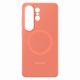 4. Samsung Silicone Magnet Case for Samsung Galaxy S26 Ultra, MagSafe Compatible - Red