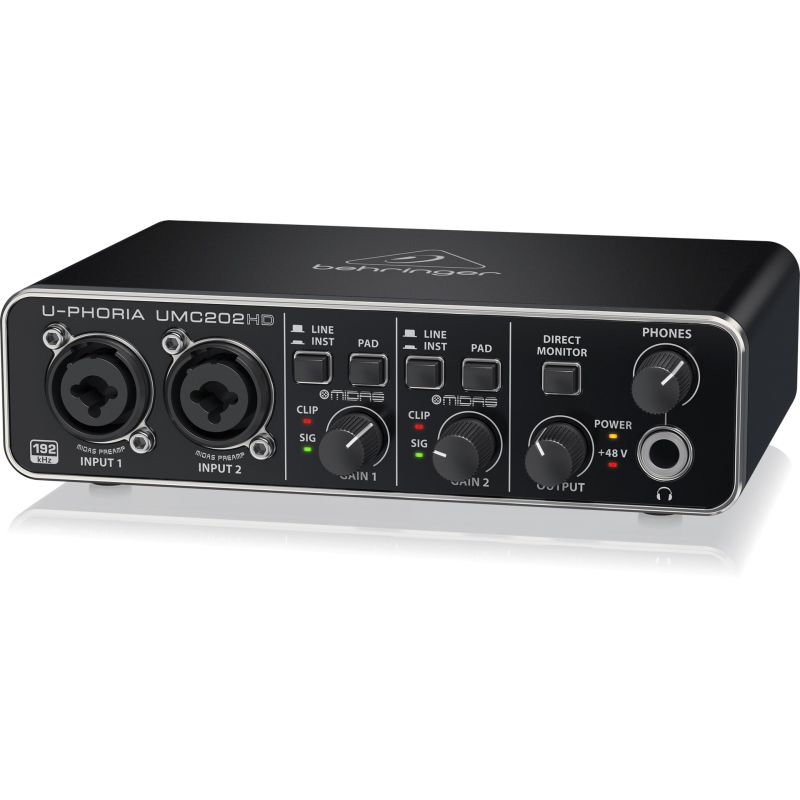 4. Behringer UMC202HD - USB audio interface