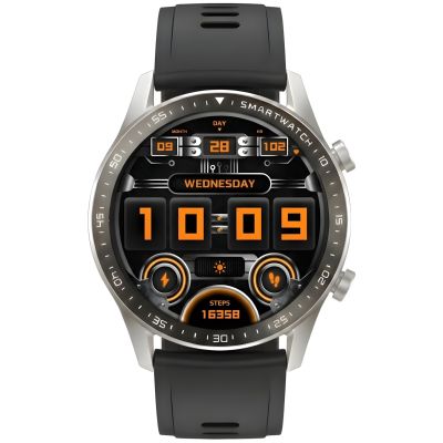 7. Smartwatch Gravity Silver 2 Straps GT10-7