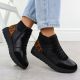 5. Women's leather ankle boots on a black platform Rieker Remonte D2V70-03