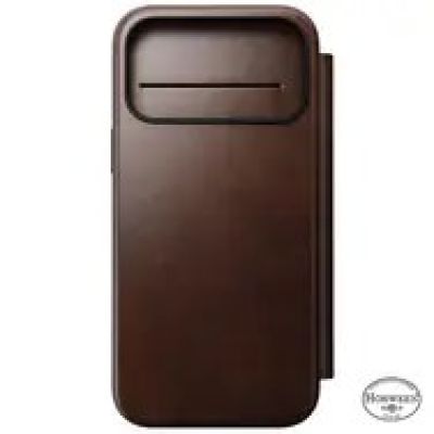 9. Nomad Modern Leather Folio Cell Phone Case 16cm (6.3") Brown