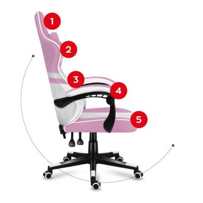 20. Huzaro Force 4.4 Pink Mesh Gaming Chair