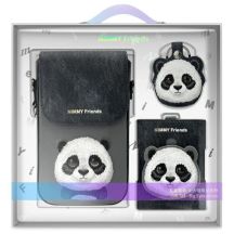 Nimmy Big Eyed Pet 2.0 Panda 3-in-1 Phone Bag + Wallet + Tracker Case - Black