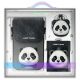 Nimmy Big Eyed Pet 2.0 Panda 3-in-1 Phone Bag + Wallet + Tracker Case - Black