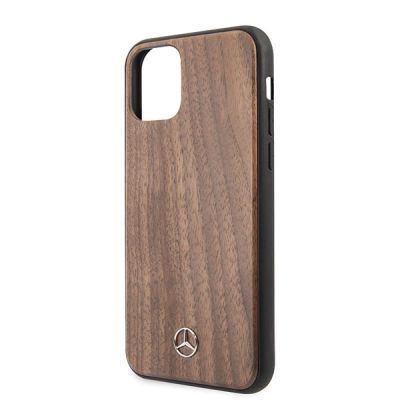 3. Mercedes Wood Line Walnut Case for iPhone 11 Pro Max - Brown