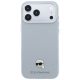 3. Karl Lagerfeld Grained Karl Head Metal MagSafe Case for iPhone 18 Pro / 17 Pro - Gray