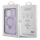 8. Guess Ring Stand Script Glitter MagSafe case for iPhone 14 Pro - purple
