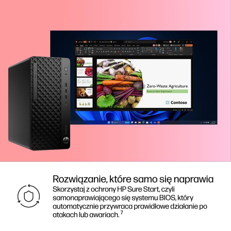 11. HP ProDesk 4 Tower G1i Desktop AI PC Ultra 5 225 16GB DDR5 SSD 512GB Arc 130T W11 Pro 3-Year On-Site Service