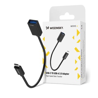 2. Wozinsky WOTGY1S USB-C 3.0 (male) - USB-A 3.0 (female) OTG Adapter - Black