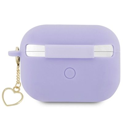 2. Guess GUAP2LSCHSU AirPods Pro 2 cover purple/purple Silicone Charm Heart Collection