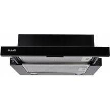 MAAN Corona 2 G 50 cm telescopic cooker hood | LED | black glass