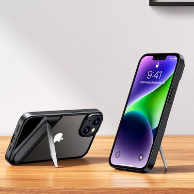8. Ugreen LP634 Kickstand Protective Case Hard Cover with Gel Frame and Built-in Stand for iPhone 14 Plus (90925)