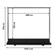 19. MACLEAN Portable Projection Screen, Compact, Floor-Standing, 100", 4:3, MC-211