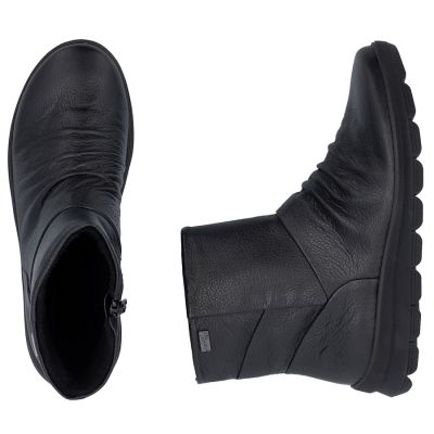 5. Rieker Z0066-00 Waterproof Insulated Leather Women's Boots, Black
