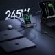 10. Baseus Nomos NH21 6-in-1 245W Wireless Charging Station with Two Retractable USB-C Cables - Black