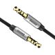 2. Baseus Yiven M30 stereo AUX 3.5 mm audio cable male mini jack 1m silver-black (CAM30-BS1)
