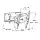 6. ART AR-51 TV wall mount (Swivel, wall-mounted, tiltable - 60"; max. 50kg)