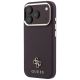 2. Guess Saffiano Small 4G & Classic Logo MagSafe Case for iPhone 18 Pro / 17 Pro - Burgundy