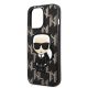 6. Karl Lagerfeld KLHCP13LPMNIKBK iPhone 13 Pro / 13 6.1" hardcase black/black Monogram Ikonik Patch