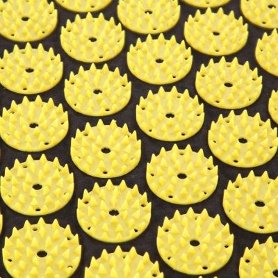 10. HMS AKM04 Premium Acupressure Mat, Black, Set with Pillow