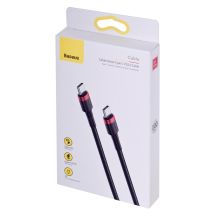 BASEUS USB-C TO USB-C CAFULE CABLE 60W 1M, BLACK