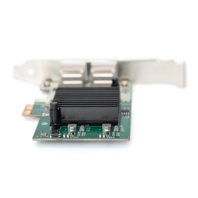 2. DIGITUS PCIE NETWORK CARD WIRED 2X RJ45 GIGABIT 10/100/1000MBPS LOW PROFILE DN-10132