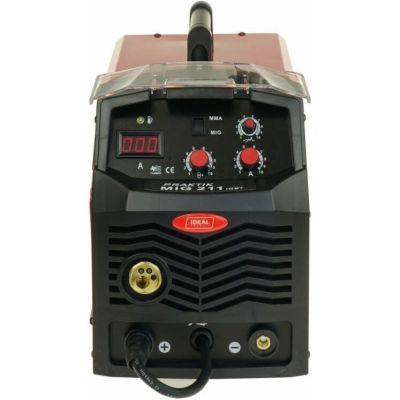 6. Semi-automatic MIG / MAG welding machine, min. welding current: 30A, max. welding current: 200A, rated power: 6.2kW, power supply: 230V, welding method: FLUX / MIG-MAG / MMA