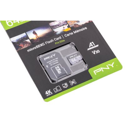 PNY PRO Elite microSDXC 64GB Memory Card