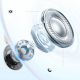 9. Baseus Bass BH1 NC Lite Wireless Over-Ear Headphones with ANC - White