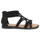 2. Women's Roman sandals, black, Filippo DS7897