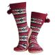 17. GLOVII HEATED SLIPPERS WITH SOCKS, SIZE 40-44, NORWEGIAN PATTERN, BATTERIES AND CHARGING CABLE INCLUDED, GQ5L