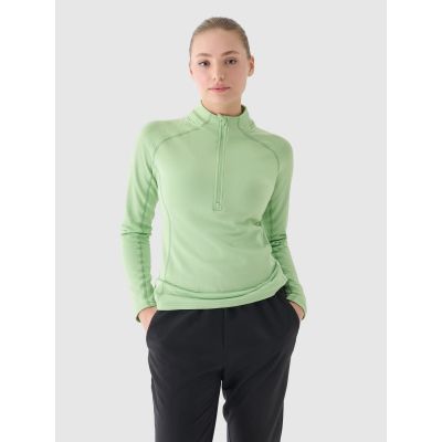 Women's slim quick-drying training sweatshirt 4F 4FWAW24TFSWF411-41S