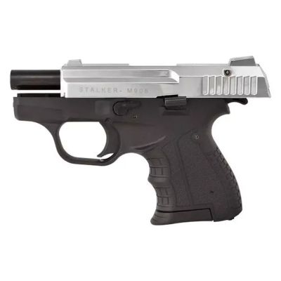 7. STALKER M906 BAS alarm and signal pistol, cal. .22 Long Blank (6 mm), glossy chrome