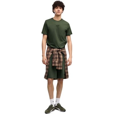 5. Puma Men's ESS Small No. 1 Logo Centered Tee Dark Green 692912 86