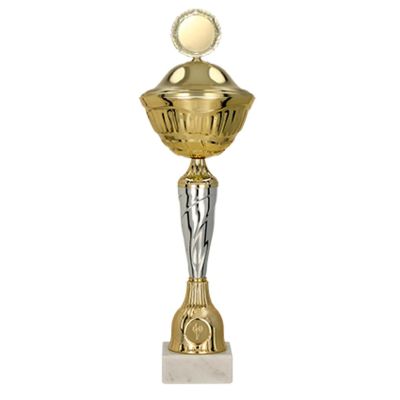 Metal cup with a lid