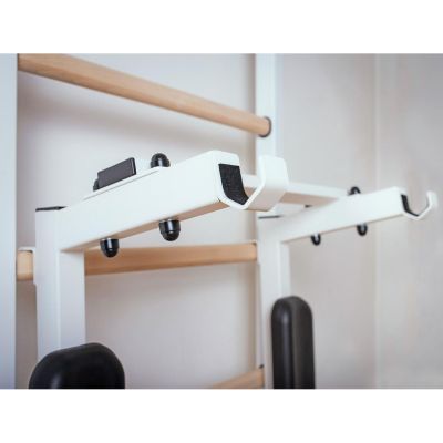 90. GYMNASTIC LADDER, HAND BAR, BENCH, CHILDREN'S ACCESSORIES, WHITE MAT BENCHK 414