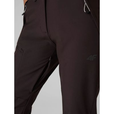 6. Women's trekking trousers softshell windproof membrane 10000 4F 4FRAW26TFTRF1608-80S