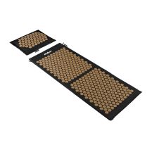 ECO Health Mat with Acupressure Spikes and Pillow, 110x42cm, XL, Gold Spikes, Rebel Active