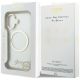 8. Guess IML Script Metal MagSafe Case for iPhone 17 - Transparent