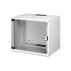 10. 19" 9U wall-mounted network cabinet, SOHO PRO 460 x 540 x 400 mm, glass door, gray, unassembled, 60 kg