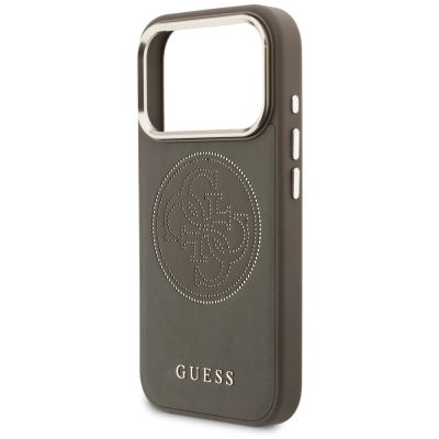 6. Guess Perforated 4G MagSafe case for iPhone 17 Pro - brown