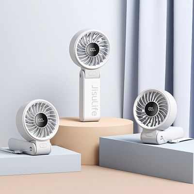 5. Jisulife Handheld Fan Life7 3600mAh Portable USB Fan - Gray