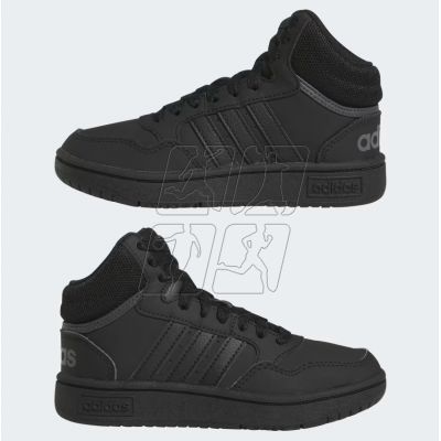 7. Adidas Hoops Mid 3.0 K Jr HR0228 shoes