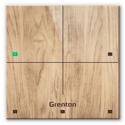 2. GrentonTouch panel/ 4 touch fields/ TF-Bus/ light wooden front