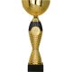 2. Gold and black metal cup